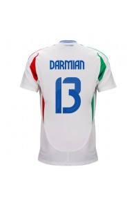 Fotbalové Dres Itálie Matteo Darmian #13 Venkovní Oblečení ME 2024 Krátký Rukáv